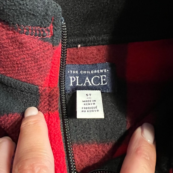 Three Children’s Place quarter zip fleece pullovers sz 5/6 - Picture 4 of 9